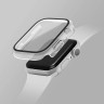 Чехол со стеклом Uniq Nautic 9H glass Water-resistant IP68 для Apple Watch 45 мм, прозрачный