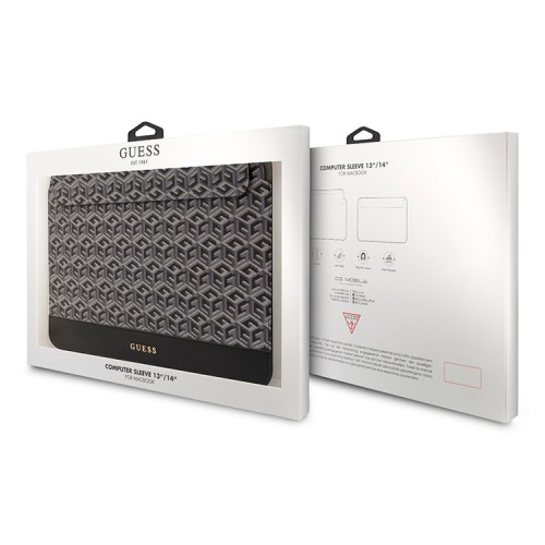 Guess для ноутбуков 13"/14" чехол Sleeve G CUBE Black