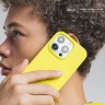 Elago для iPhone 15 Pro чехол Soft silicone (Liquid) Neon Yellow