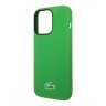 Lacoste для iPhone 15 Pro Max чехол Liquid silicone Croc Logo Hard Green (MagSafe)