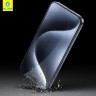 BlueO стекло для iPhone 15/14 Pro, 3D Anti-broken Edge Black (силик. кромка)