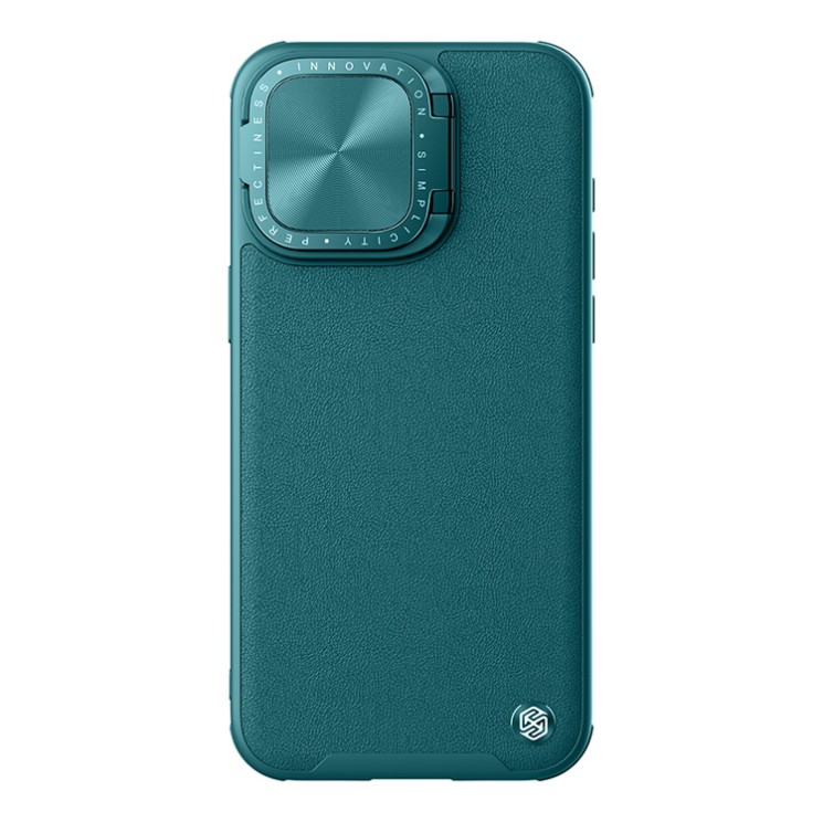 Nillkin для iPhone 15 Pro Max чехол CamShield ProP PU Leather Magnetic Green (magsafe)