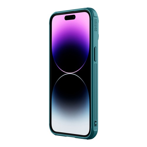 Nillkin для iPhone 15 Pro Max чехол CamShield ProP PU Leather Magnetic Green (magsafe)