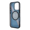 BMW для iPhone 16 Pro чехол Motorsport PC/TPU Circle&Tricolor, синий (MagSafe)