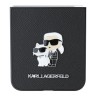 Karl Lagerfeld для Galaxy Z Flip 6 чехол PU-кожа Saffiano Karl&Choupette метал.значок, черный