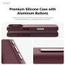 Elago для iPhone 16 Pro Max чехол Soft silicone (Liquid) Burgundy (MagSafe)