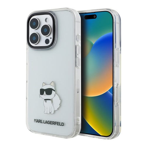 Karl Lagerfeld для iPhone 16 Pro чехол PC/TPU NFT Choupette прозрачный