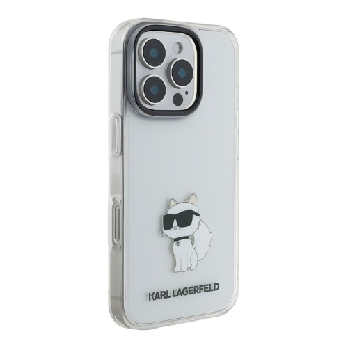 Karl Lagerfeld для iPhone 16 Pro чехол PC/TPU NFT Choupette прозрачный