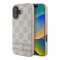 DKNY для iPhone 16 чехол PU Checkered Printed stripes Metal logo Hard Pink