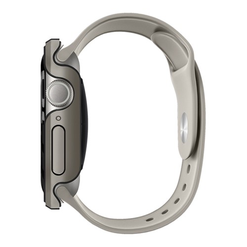 Uniq для Apple Watch 46 mm чехол Valencia aluminium Titanium Silver