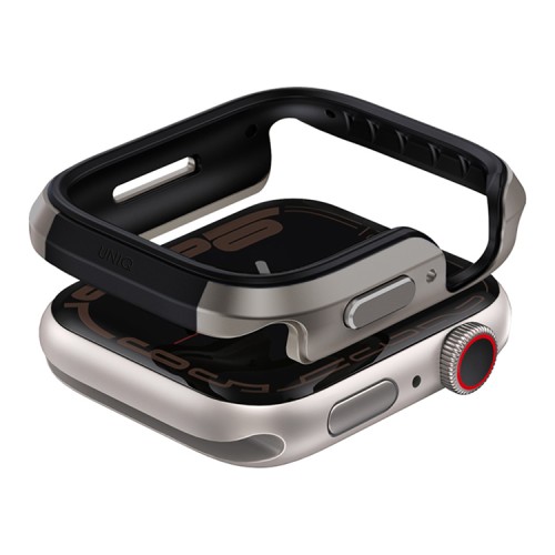 Uniq для Apple Watch 46 mm чехол Valencia aluminium Titanium Silver