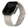 Uniq для Apple Watch 46 mm чехол Valencia aluminium Titanium Silver