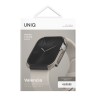 Uniq для Apple Watch 46 mm чехол Valencia aluminium Titanium Silver