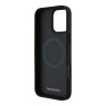 Mercedes для iPhone 16 Pro Max чехол Leather/Brushed Aluminium Hard Silver (MagSafe)