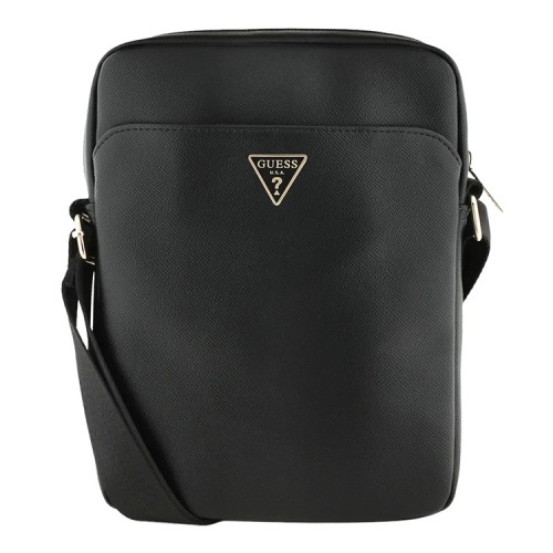 Guess для планшетов 10" сумка PU Grained leather Bag with Triangle metal logo Black