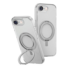 Uniq для iPhone 16e чехол Swivix with 360-Rotating stand Clear