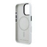 Karl Lagerfeld для iPhone 16 чехол Liquid Silicone Sketch Karl&Choupette White (MagSafe)