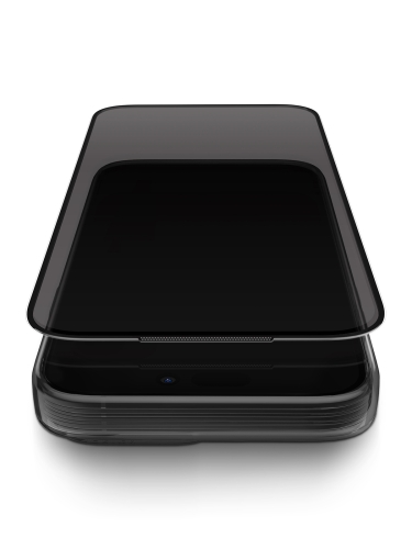 Uniq стекло для iPhone 17 Pro Max OPTIX XENON Privacy Nanoceramic Black (+installer)