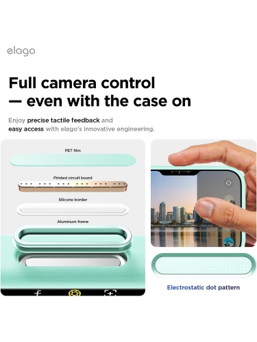 Elago для iPhone Air чехол Magnetic Silicone Aqua Sky (MagSafe)