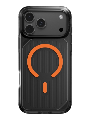 Uniq для iPhone 17 Pro Max чехол Combat Active Frost Smoke/Orange (MagSafe)