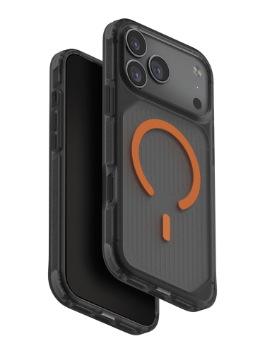 Uniq для iPhone 17 Pro Max чехол Combat Active Frost Smoke/Orange (MagSafe)