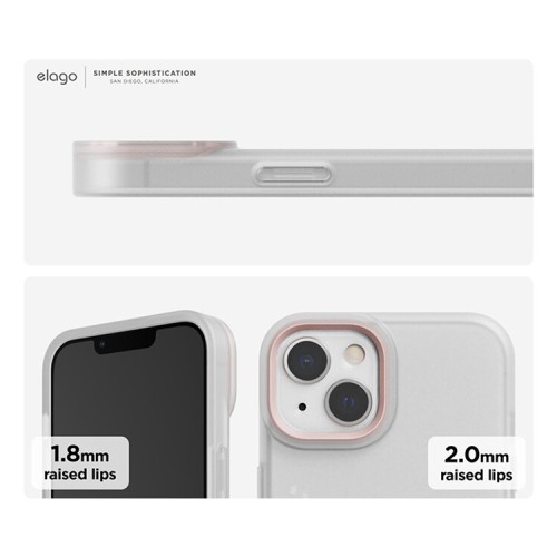 Чехол Elago GLIDE для iPhone 13, прозрачный/розовый
