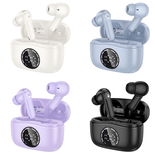 HOCO наушники TWS EQ22 Singer true wireless ANC+ENC noise reduction Midnight black