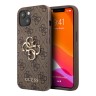 Чехол Guess 4G Big metal logo Hard для iPhone 13 mini, коричневый