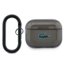 Lacoste для AirPods Pro 3 чехол TPU Croc Logo Transparent Black