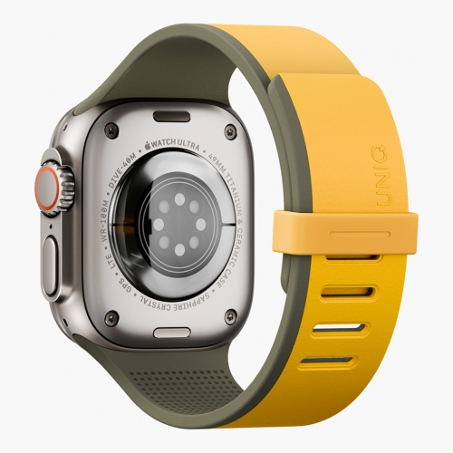Uniq для Apple Watch 49/46/45/44 mm ремешок Revix IV reversible Magnetic Canary Yellow/Deep Forrest