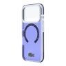 Lacoste для iPhone 17 Pro чехол ShockProof Lacquer Metal logo & Cam Hard Frosted Marine (MagSafe)