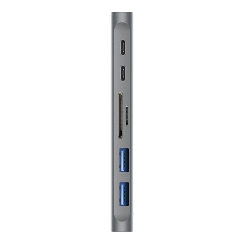 USB-концентратор EnergEA AluHUB MACPRO 2 Dual USB-C Multiport HUB Thunderbolt 3, Gunmetal