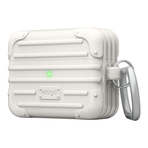 Чехол Elago Suit armor Silicone hang case для AirPods Pro, белый