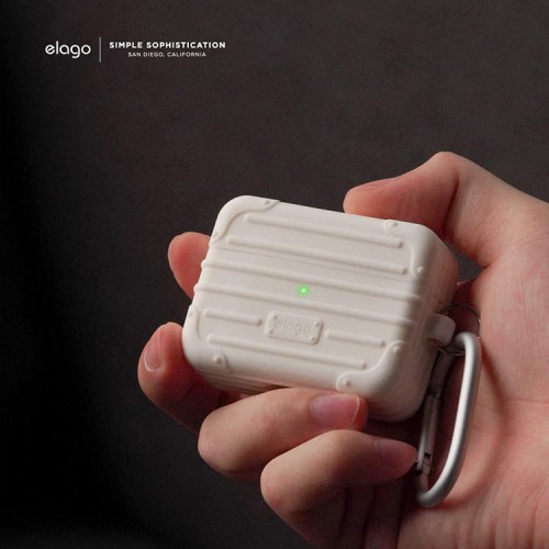 Чехол Elago Suit armor Silicone hang case для AirPods Pro, белый