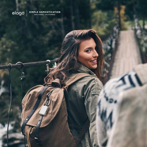 Чехол Elago Suit armor Silicone hang case для AirPods Pro, белый