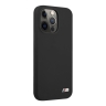 Чехол BMW M-Collection Liquid Silicone для iPhone 13 Pro Max, черный (Magsafe)