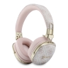 Guess наушники беспроводные накладные Bluetooth HP ENC Flat PU 4G with Script Metal Logo Pink