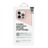 Силиконовый чехол Uniq LINO для iPhone 14 Pro, розовый