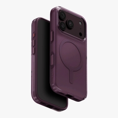 Uniq для iPhone 18 Pro/17 Pro чехол Clario Fig Purple (MagSafe)