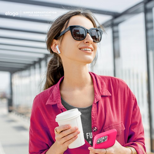 Чехол Elago Soft Silicone для iPhone 13 Pro Max, Neon Hot Pink