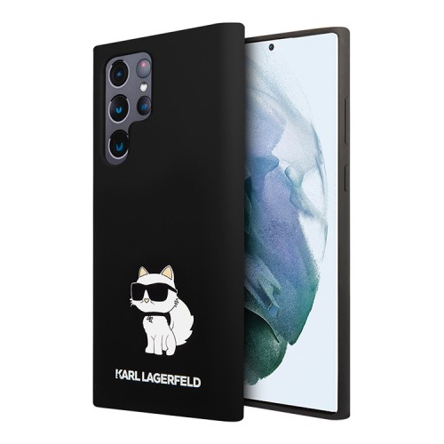 Чехол Lagerfeld Liquid silicone NFT Choupette Hard для Galaxy S23 Ultra, черный