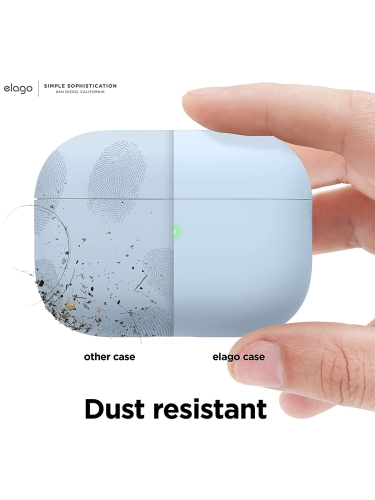 Чехол Elago Liquid case with Round strap для AirPods Pro 2, голубой