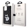 Чехол Lagerfeld PU Saffiano Monogram NFT Choupette Hard для iPhone 13 Pro Max, черный