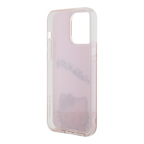 Hello Kitty для iPhone 15 Pro чехол Crossbody PC/TPU Dreaming Kitty + PU Strass strap Hard Pink