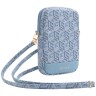 Guess для смартфонов сумка Wallet Zipper Pouch G CUBE Blue