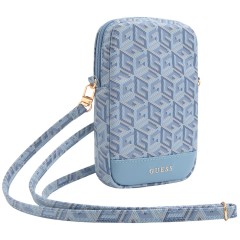 Guess для смартфонов сумка Wallet Zipper Pouch G CUBE Blue