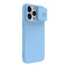 Nillkin для iPhone 15 Pro Max чехол CamShield Silky Magnetic Silicone Blue Haze (magsafe)