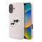 Karl Lagerfeld для iPhone 16 чехол Liquid Silicone NFT Karl&Choupette Pink (MagSafe)