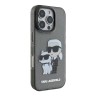 Karl Lagerfeld для iPhone 16 Pro чехол PC/TPU NFT Karl & Choupette Hard Glitter Black