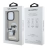 Karl Lagerfeld для iPhone 16 Pro чехол PC/TPU NFT Karl & Choupette Hard Glitter Black